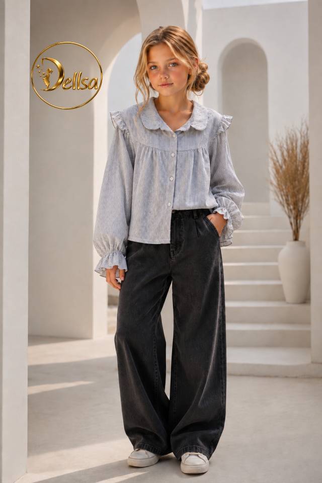  شومیز نگین دار دخترانه 
