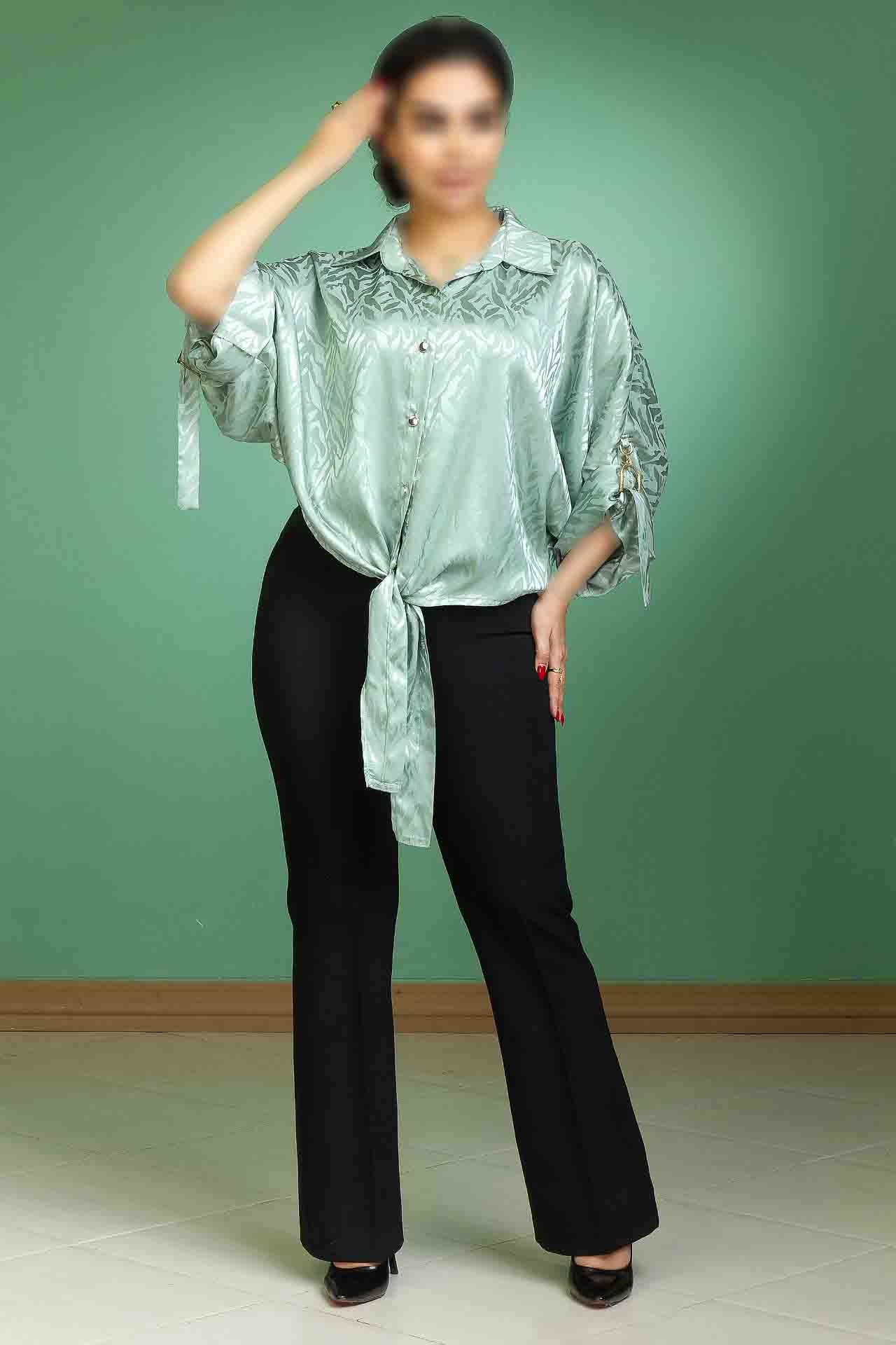  شومیز زنانه گره ای 