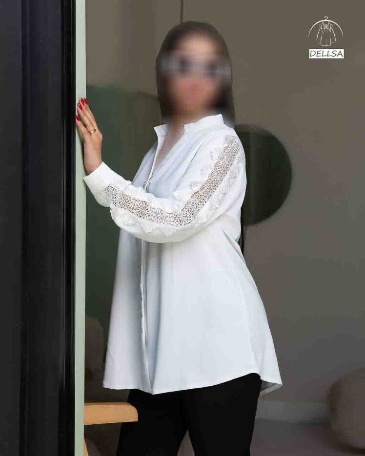 شومیز زنانه آستین تور