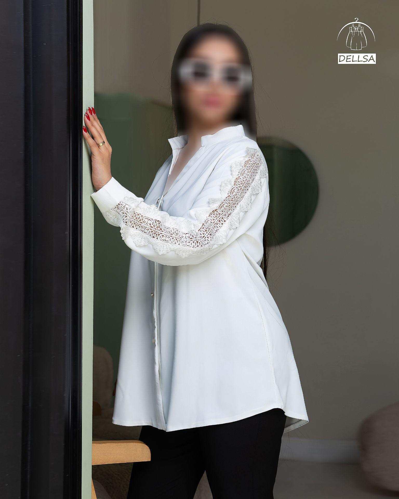  شومیز آستین گیپور زنانه 