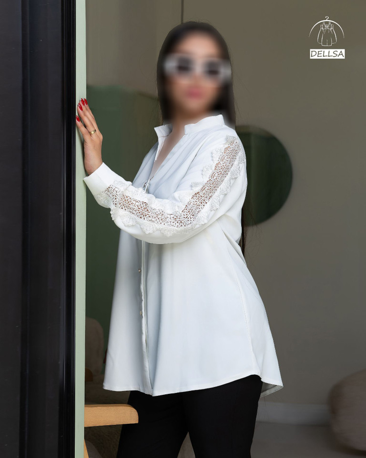 شومیز آستین گیپور زنانه